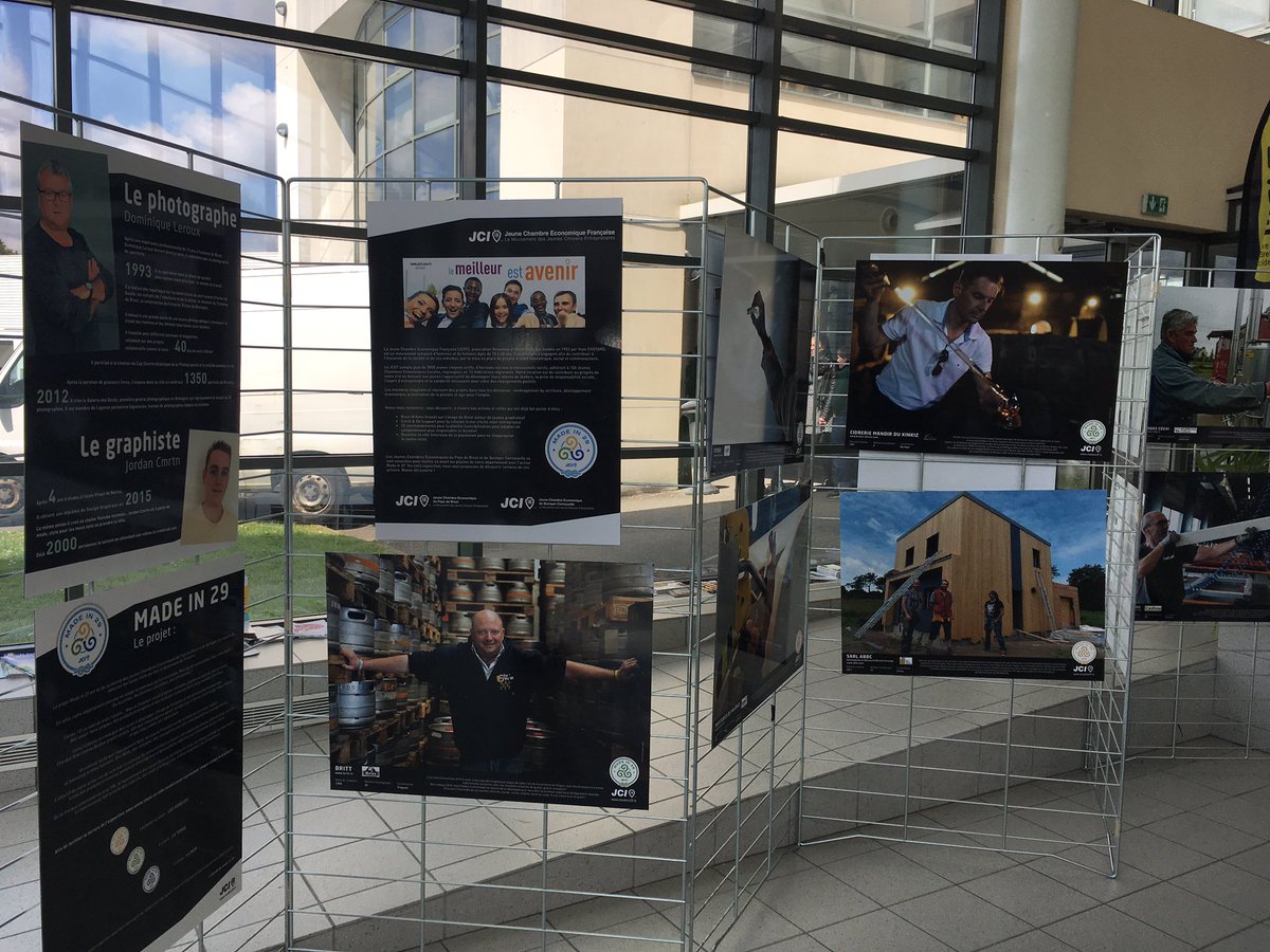 MadeIn29JCE's tweet photo. Du 2 au 18 mai 2017, nous exposons au pôle universitaire Paul Jakez Helias à @VilledeQuimper #exposition #entreprises #finistère https://t.co/xhAD92GKP1