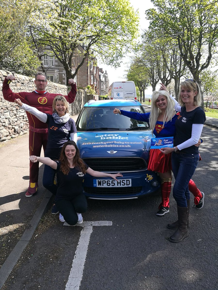 CashForKidsTay's tweet photo. Things are going swimmingly well, specially since we've just met Water Babies of Dundee! #SuperheroDay #Supervan @boost4charity https://t.co/Z9fxRmGNNy