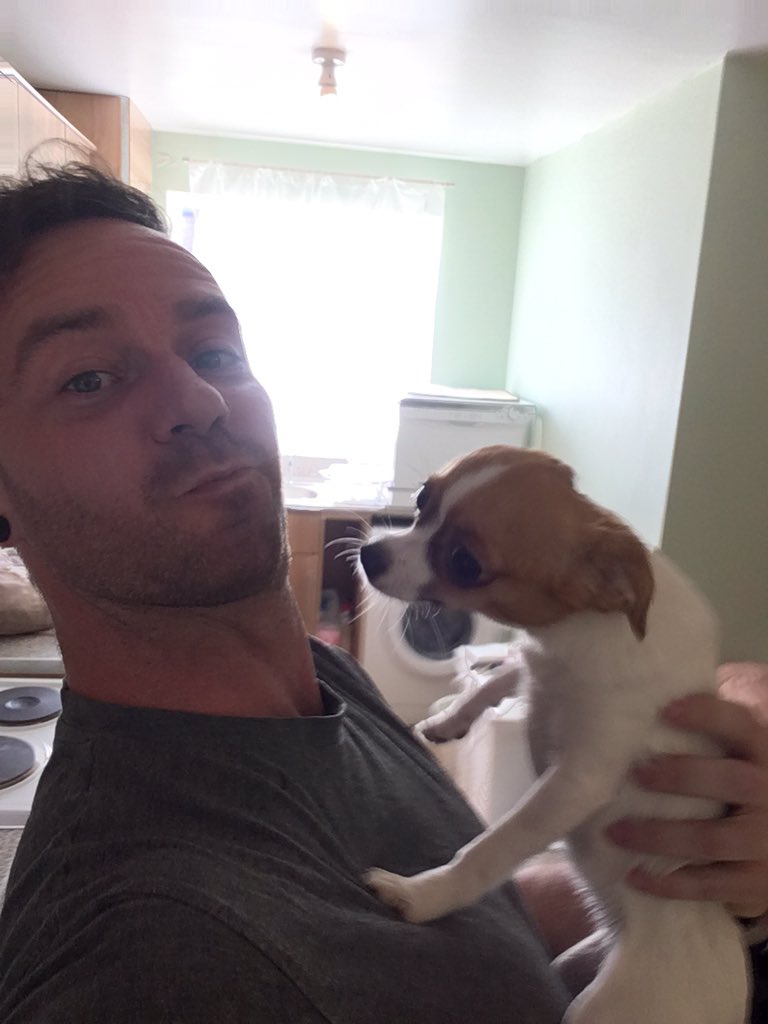 JoshRock89's tweet photo. Puppies on set!! Woooooo! @HardyxxxL @PhoenixMadina @sexycleo01 https://t.co/8Z9xkVYh7x