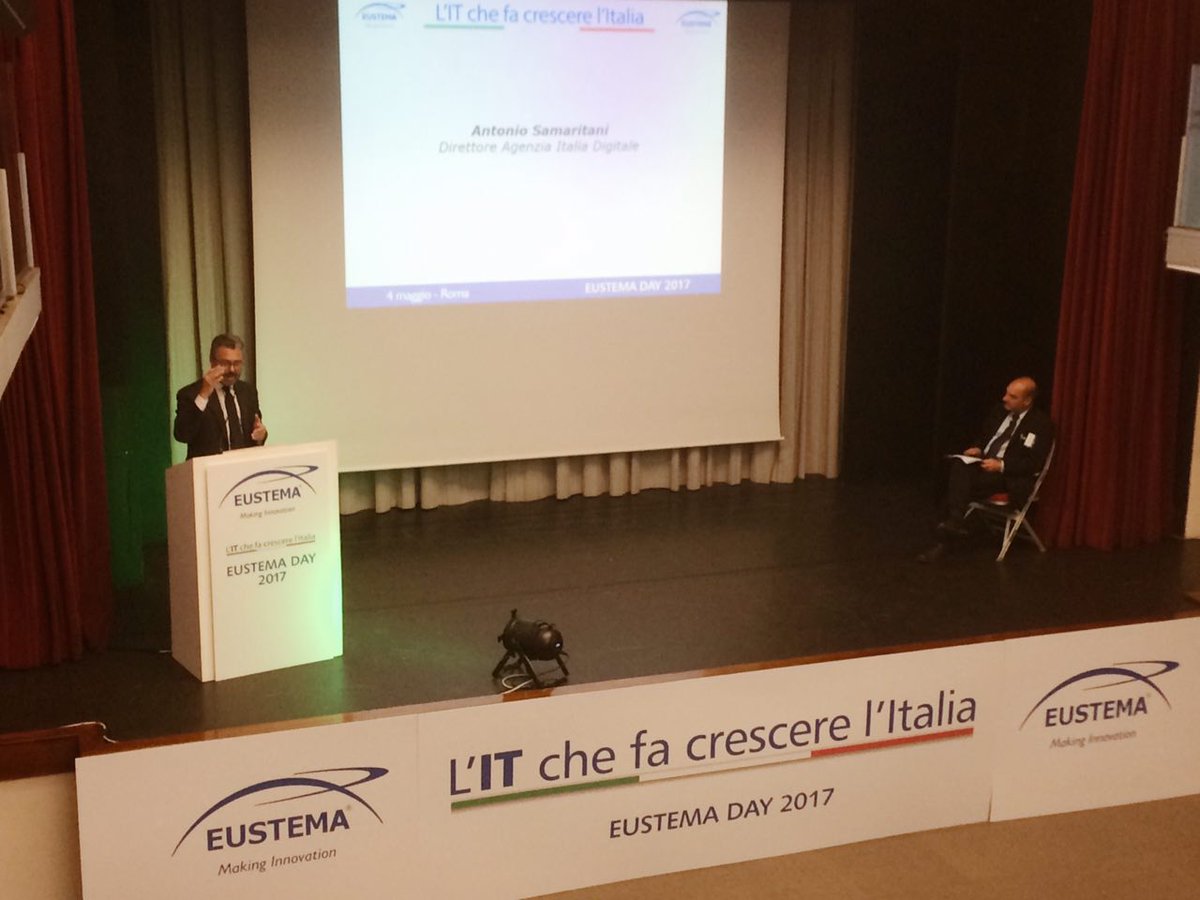 Samaritani, <a href="/AgidGov/">AGID</a>: «Piano triennale, previste azioni AGID e amministrazioni verso convergenza degli obiettivi» #EustemaDay17 #innovazione