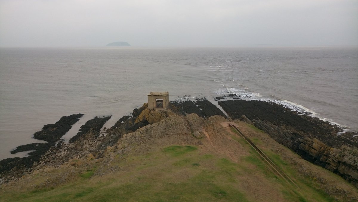 WatermanHer's tweet photo. Lovely day on @nationaltrust Brean Down, surveying #military #heritage! https://t.co/XxvdY2pAW4