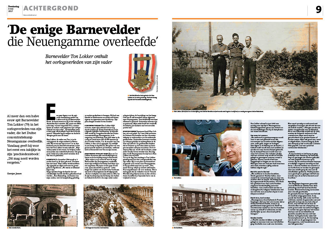 JansenGeertjan's tweet photo. Jarenlang hield Ton Lokker de map met foto's en documenten verborgen. Vandaag onthult hij het oorlogsverhaal van z'n vader #Neuengamme #4mei https://t.co/D22eAixvpR