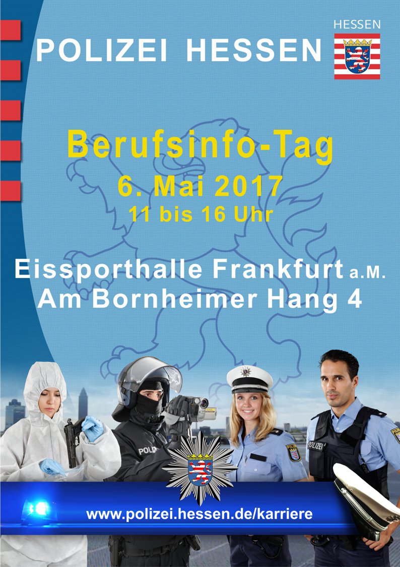 Dein neuer #Job?! Berufsinfotag der #Polizei am Samstag auf der 'Berufsmesse Abizukunft' in #Frankfurt 
➡️ Näheres abi-zukunft.de/index.php/fran…