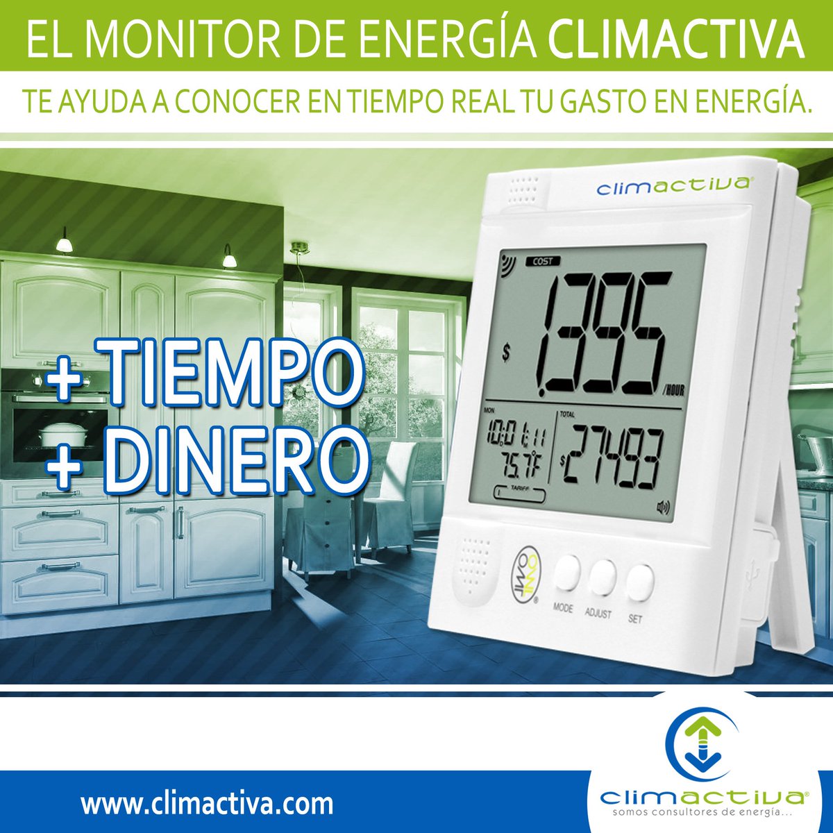 ClimactivaPty's tweet photo. Con el monitor y sus aplicaciones, podrás identificar el consumo de tus equipos, ayudándote a presupuestar tu dinero. Llama al: +507397-3816 https://t.co/S3EazbmmQT