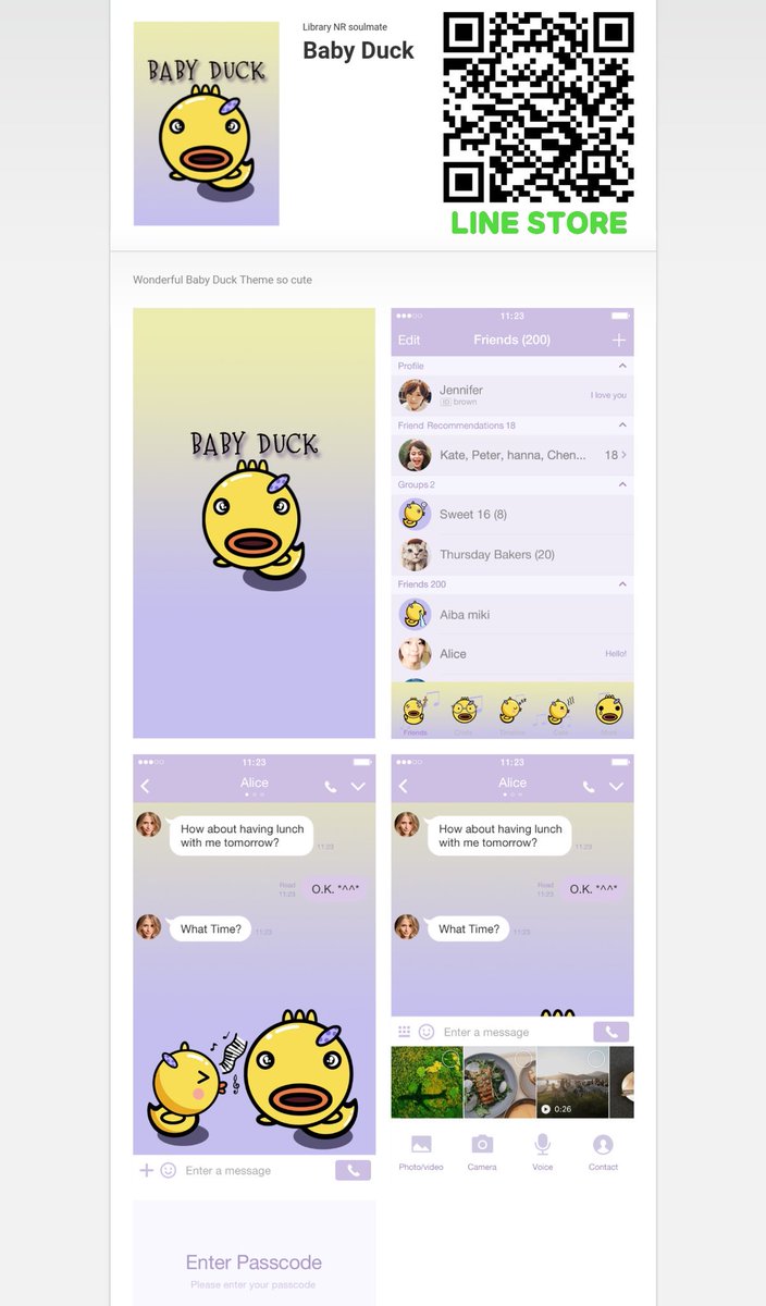 ningkanni's tweet photo. Baby Duck Line theme #LINE스티커 #LINESticker #LINEスタンプ
#LINEスタンプ宣伝部 #クリエイターズスタンプ https://t.co/FfTBfzEKzq