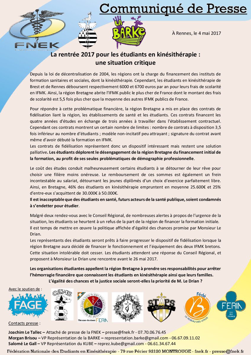 La_FNEK's tweet photo. Stop rencontres de courtoisie @JY_LeDrian, grand temps de passer à l'action!
Étudiants attendent une réponse de @regionbretagne avant 26/05 https://t.co/d9fCxVYk66
