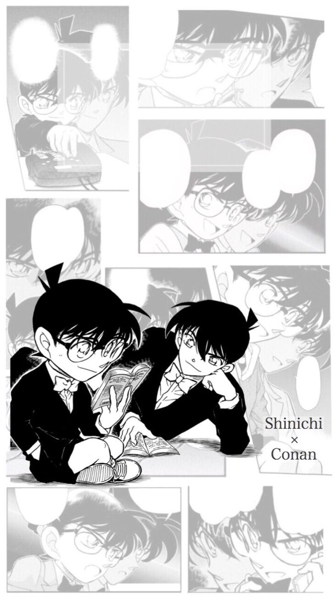 Mimoza Shinichi Conan 新一とコナンのロック画面ですヽ ノ 工藤新一江戸川コナン生誕祭17 Mimoza Conan T Co 2cqkvrumw0 Twitter