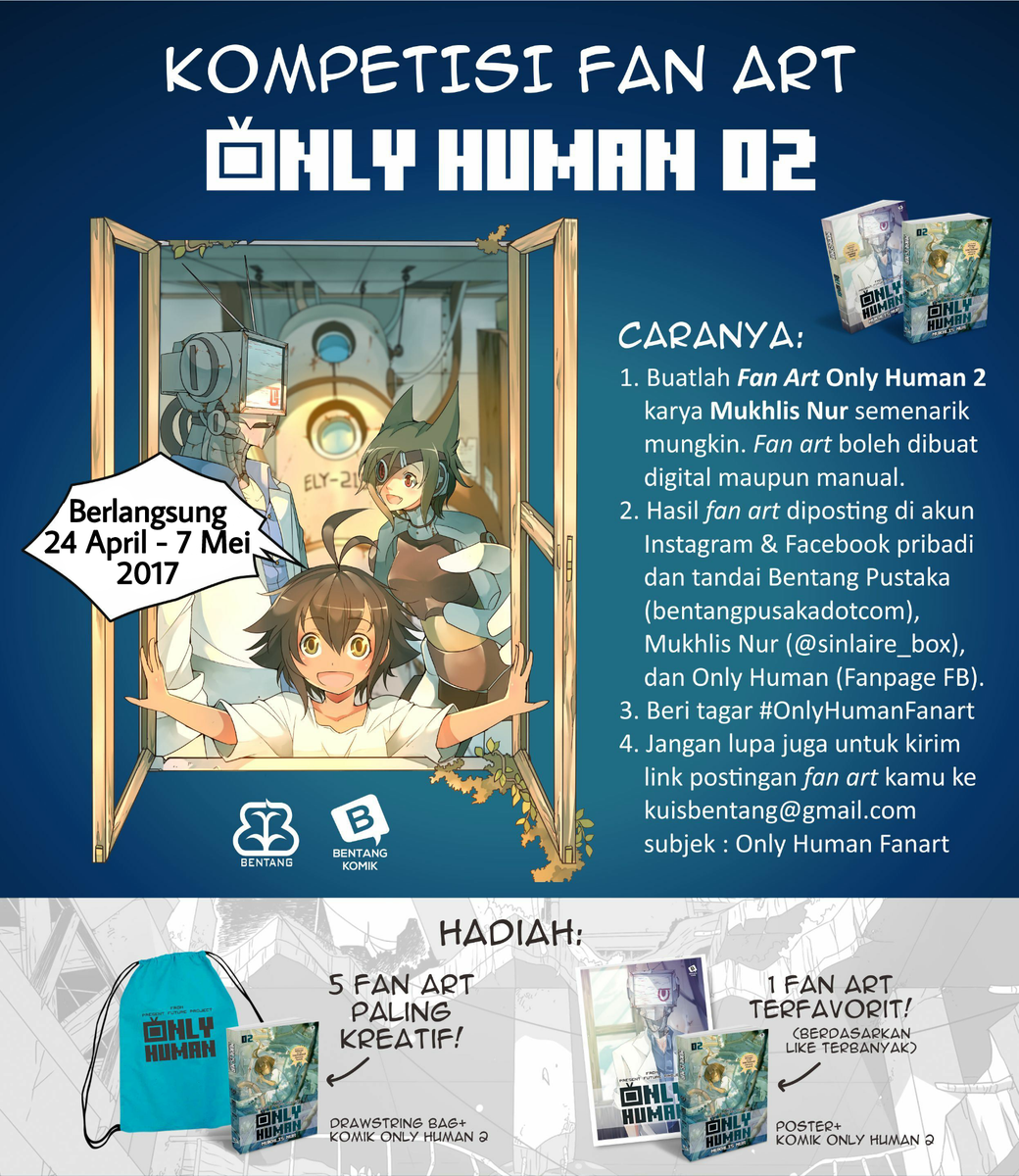 bentangpustaka's tweet photo. #OnlyHuman kali ini mempersembahkan "Kompetisi Fan Art #OnlyHuman2 " #OnlyHumanFanart https://t.co/XcGQpgYnpX
