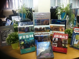 wvrlibrary's tweet photo. In May it's Mental Health Awareness week &amp; Endangered Species Day to name a few - take a look at our display #mhaw17 #EndangeredSpeciesDay https://t.co/pYx2gKdvBC