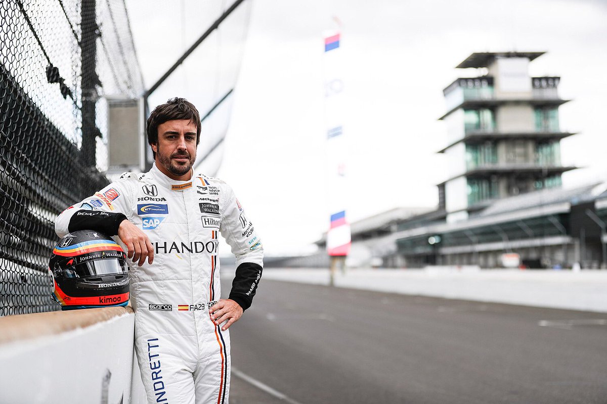So a proud moment to see my racing hero, @alo_oficial doing some @IndyCar Trust me, he'll be one awesome talent for the show. #DJS