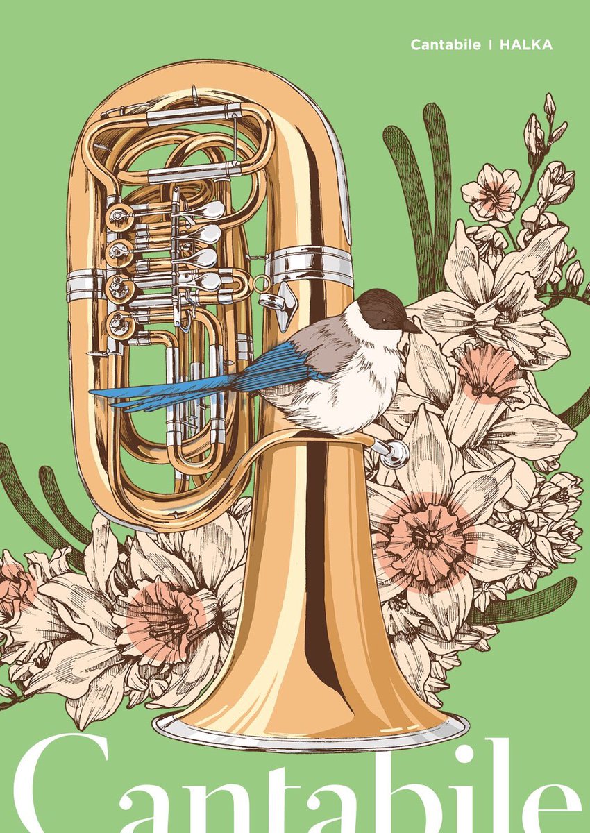 Halka 新しく描いた楽器は チューバ ソプラノサックス バスクラリネット バストロンボーン です 15年に描いたトランペットとフルートも新たに描いてます 他にはお仕事で描かせていただいたトライアングルやマイク ヘッドホン バイオリンを