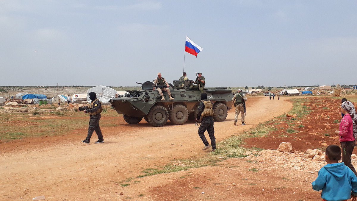 Российские военные в Африне 