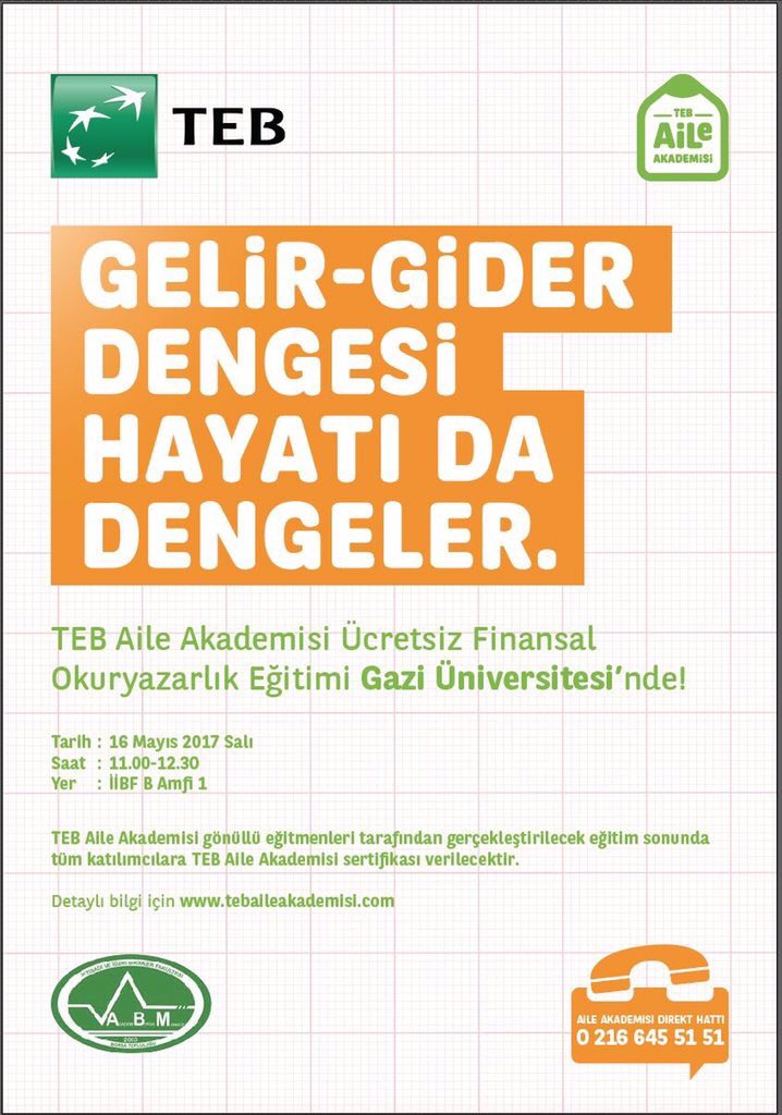 Hayatınızı dengelemek istiyorsanız 16 Mayıs'ta buluşalım... #tebaileakademi