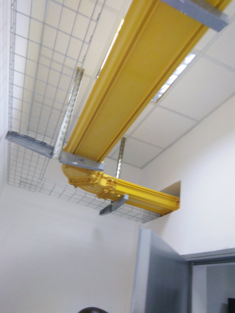 Network4Office's tweet image. Trays installation in server room.