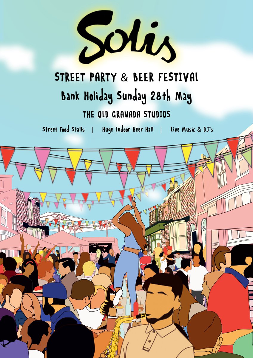 Street Party Anyone ? #manchester #streetparty #theoldgranadastudios #solisdayparty

Tickets on final release - skiddle.com/e/12962046