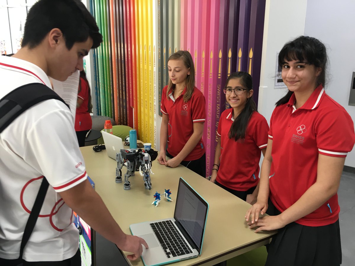 SwissIntl's tweet image. Another day of activeness
Robotics Fair in the atrium - presented by Grade 6 and 7 students
#mysisd #inspiringexcellence #gorobotics