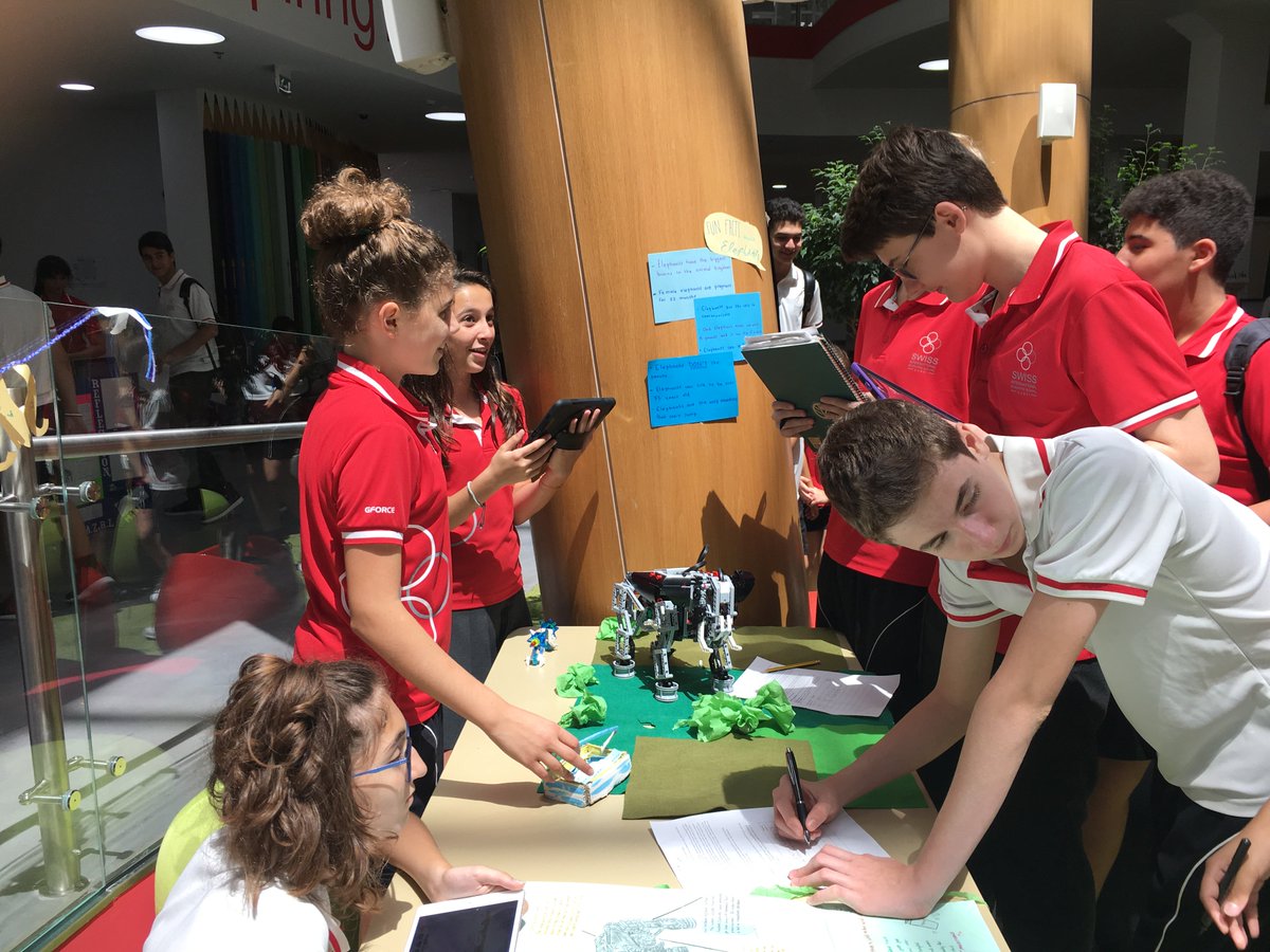 SwissIntl's tweet image. Another day of activeness
Robotics Fair in the atrium - presented by Grade 6 and 7 students
#mysisd #inspiringexcellence #gorobotics
