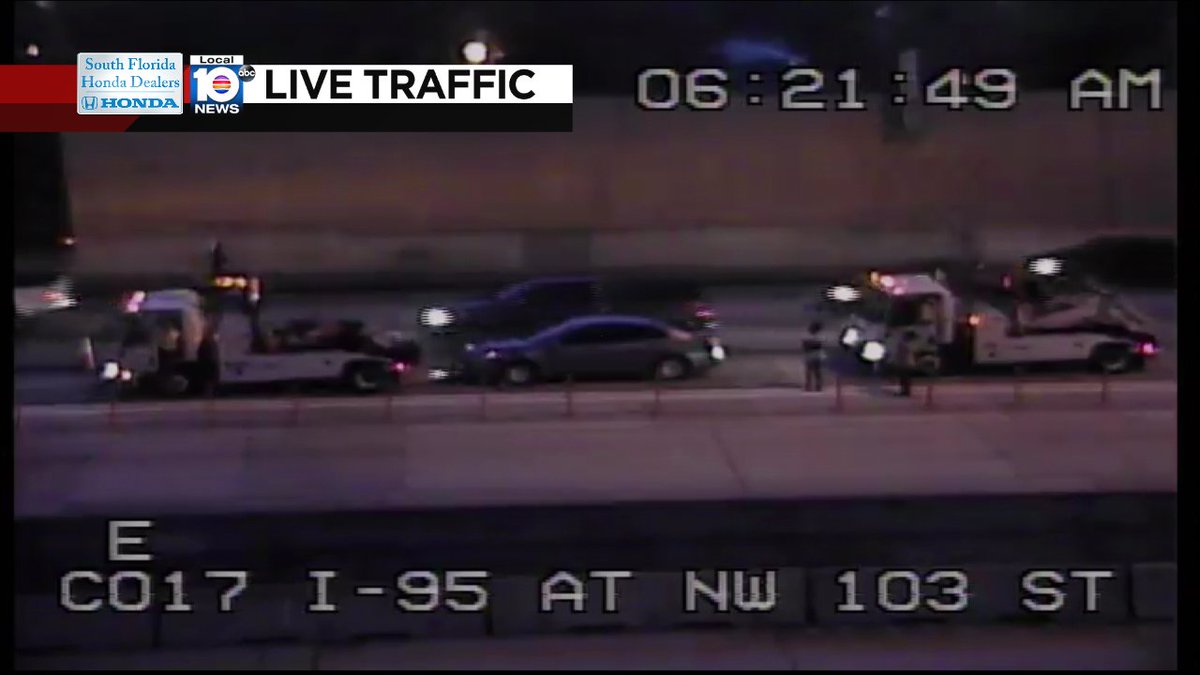 Crash on I-95 NB at NW 103rd St #traffic https://t.co/jaxtWauXQ5