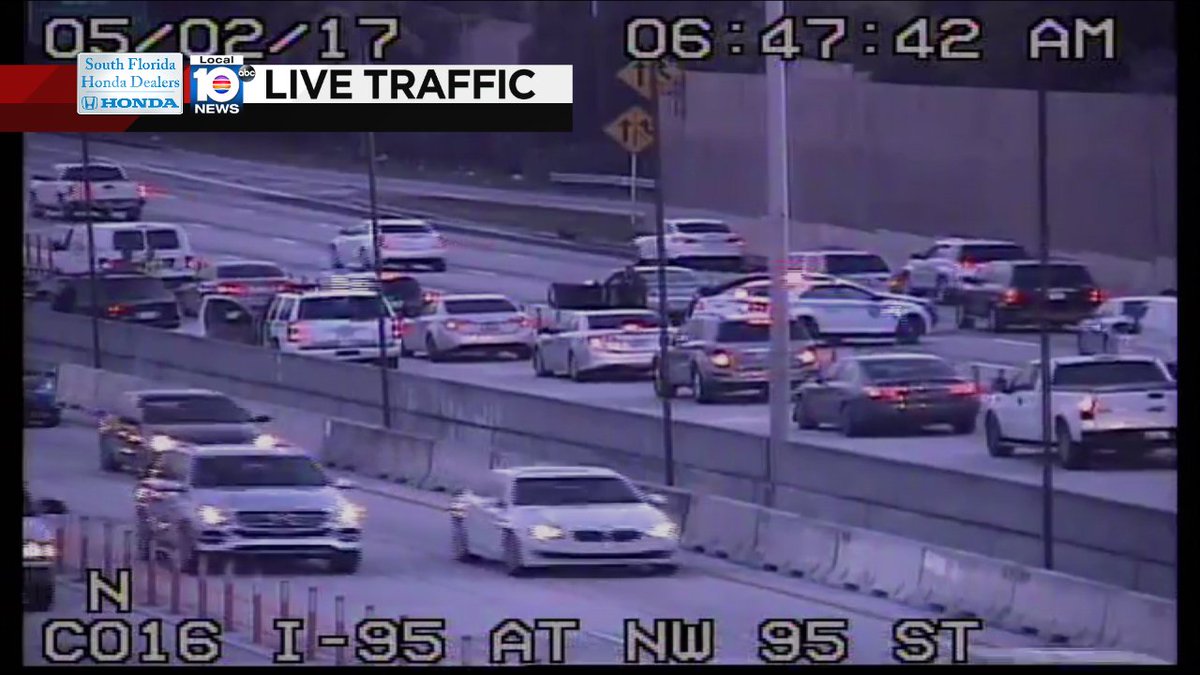 Crash on I-95 NB at NW 95th St #traffic https://t.co/ICfVFuXyLf