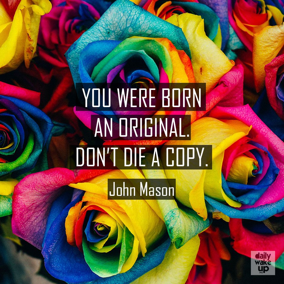 _DailyWakeUp's tweet photo. Don't lose your originality! :)
#original #TuesdayMotivation #copy #flowers #color https://t.co/1zEUm3C1pS