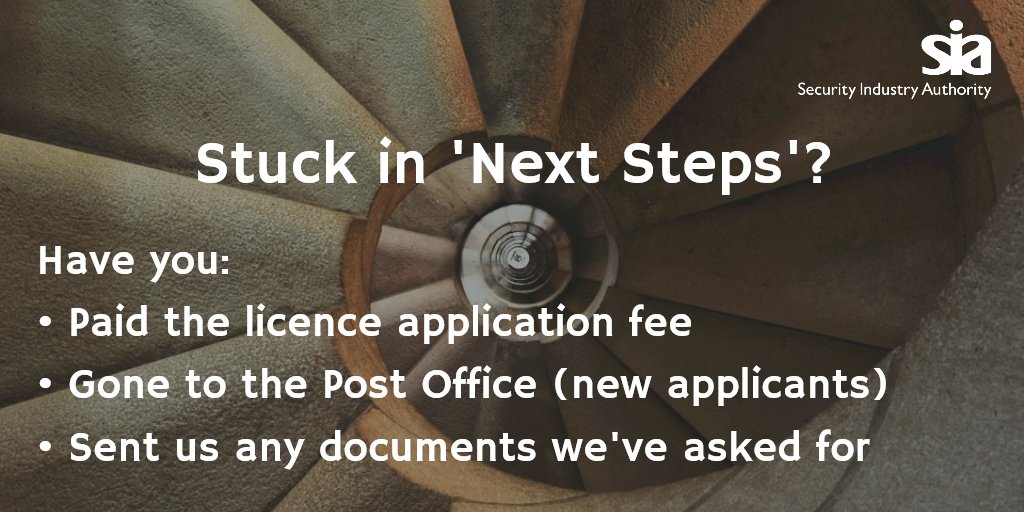 Security Industry Authority On Twitter Stuck In Next Steps