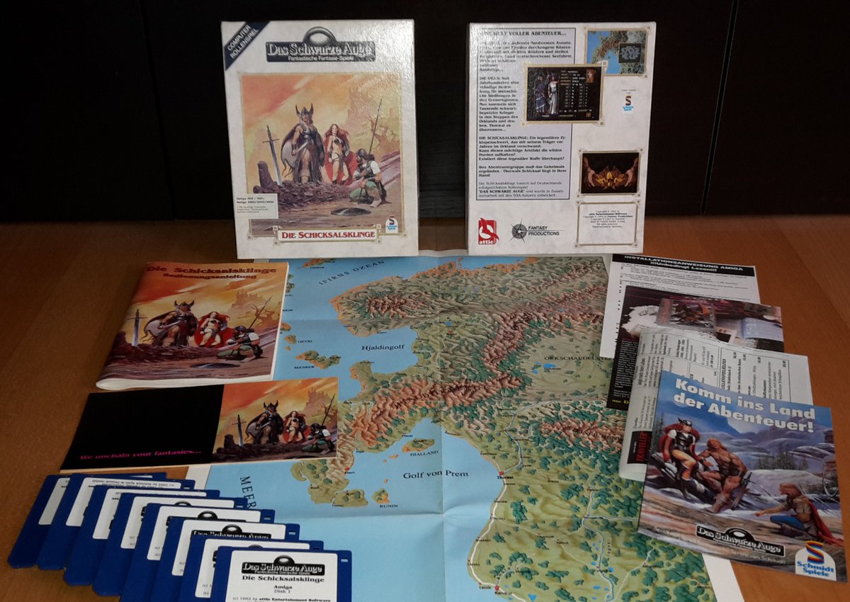 RanFuRe's tweet image. So here&apos;s another (loaded) #bigboxPCgame for #bigboxaday. It&apos;s the German original of &quot;Realms of Arkania - Blade of Destiny&quot; Review upcoming