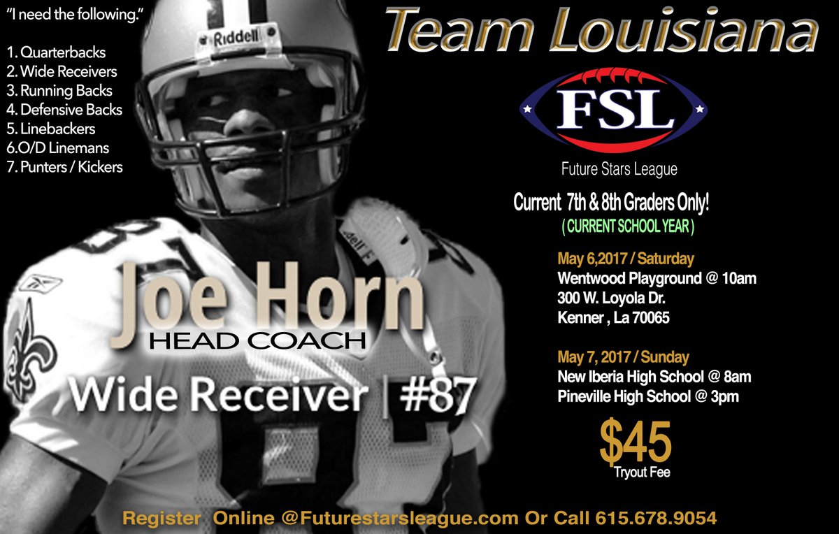 Team LA come REP your State. Team MS 2-0 against us. I know we have some ballers n the boot. Lets take MS heart out. futurestarsleague.com