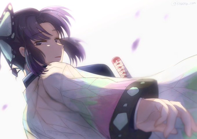 ゼシカさんがTwitterに投稿した胡蝶しのぶ(鬼滅の刃)のイラスト。