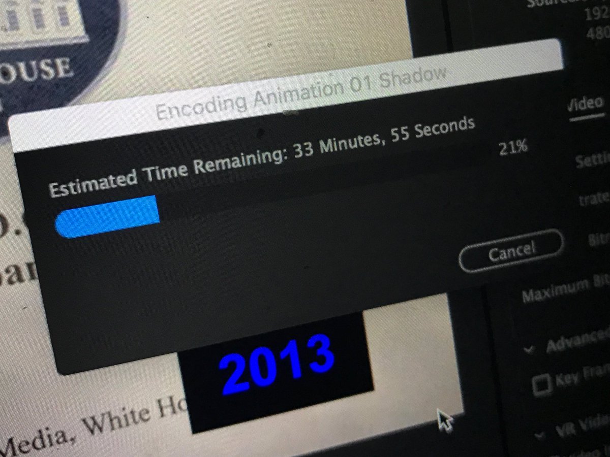 MrGaryCooper's tweet image. Time to get a new Mac, it seems. Video is only four min. #EditingProbs