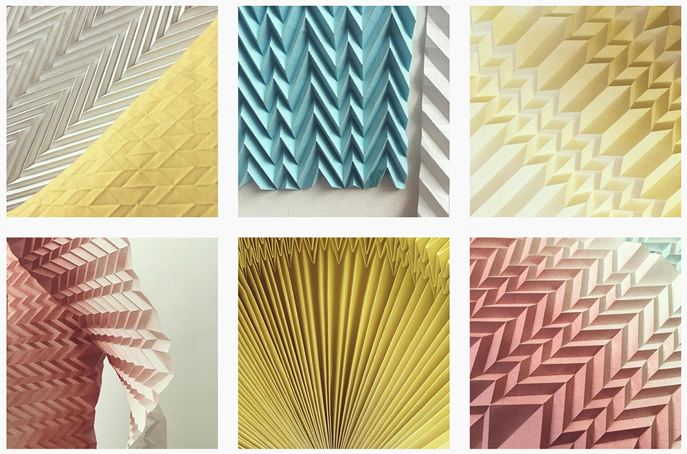 We love Foldability's Instagram page, full of texture and colour! <a href="/Foldability/">Kyla McCallum</a> ow.ly/hHDo30blNK3 #art #design #geometry