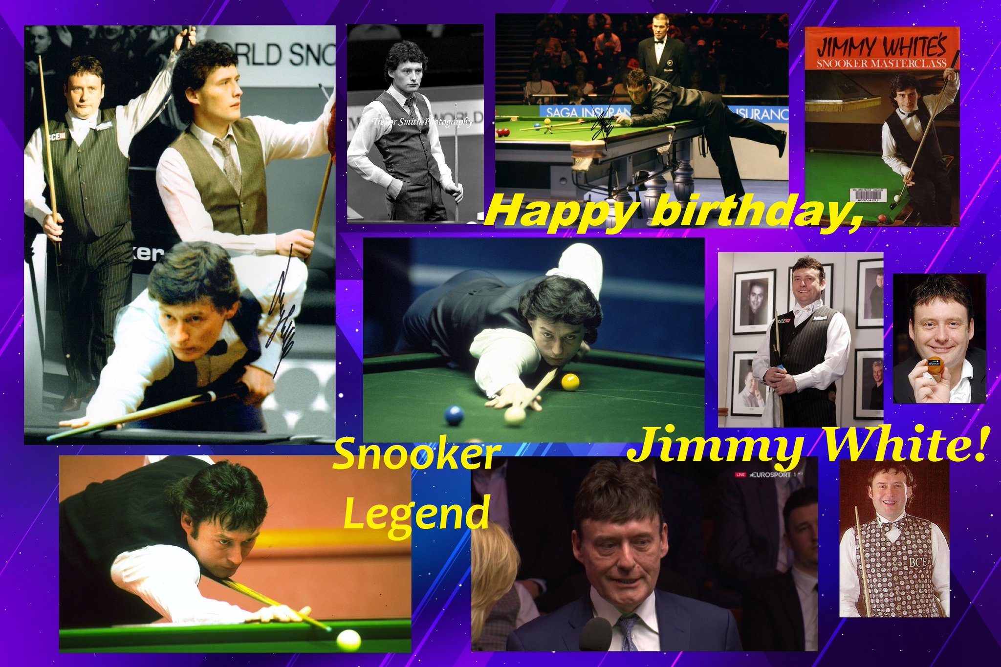 Happy birthday, Legend of Snooker wild-card 2017 season Jimmy White!  