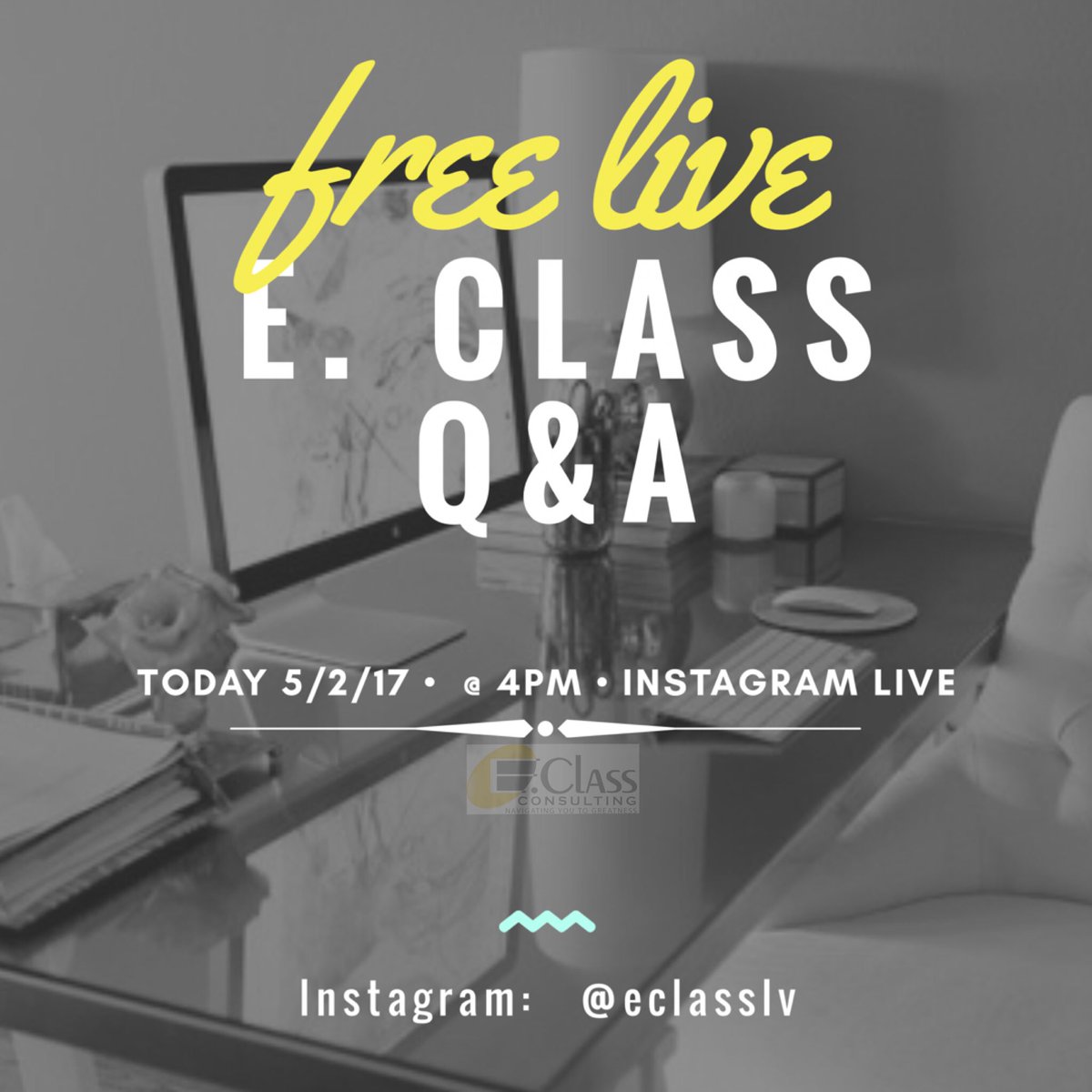 E. Class Consulting (@eclasslv) on Twitter photo FREE: #Marketing or #SocialMedia questions? Need #FREE tools? Follow <a href="/eclasslv/">E. Class Consulting</a> on #IG & #TuneIn #Today @ 4PM PST! #Share FREE: #Marketing or #SocialMedia questions? Need #FREE tools? Follow <a href="/eclasslv/">E. Class Consulting</a> on #IG & #TuneIn #Today @ 4PM PST! #Share