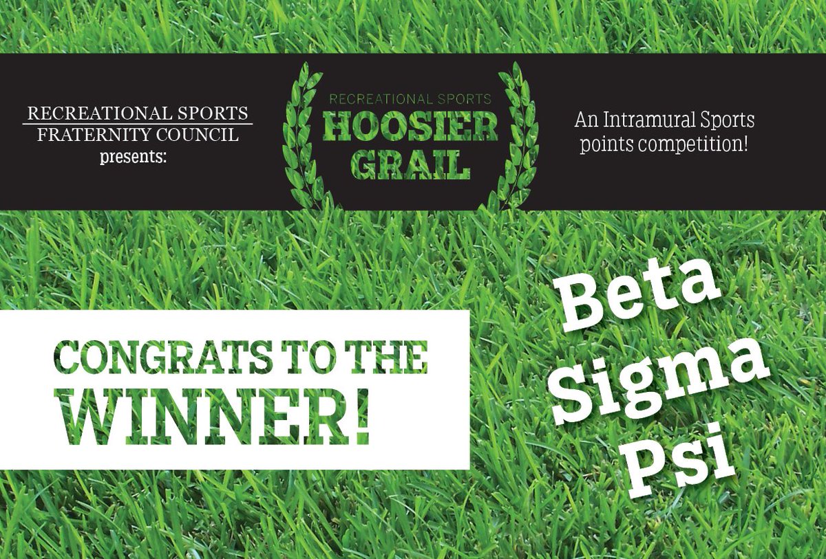 Congratulations to @IUBetaSig on winning the 2017 Hoosier Grail! ow.ly/b4ID30bmpDw