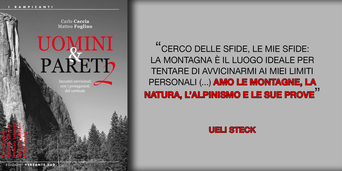 versantesud's tweet photo. “AMO LE MONTAGNE, LA NATURA, L'ALPINISMO E LE SUE PROVE”
#UeliSteck #UominiEPareti2 https://t.co/AJdPcVmhYX