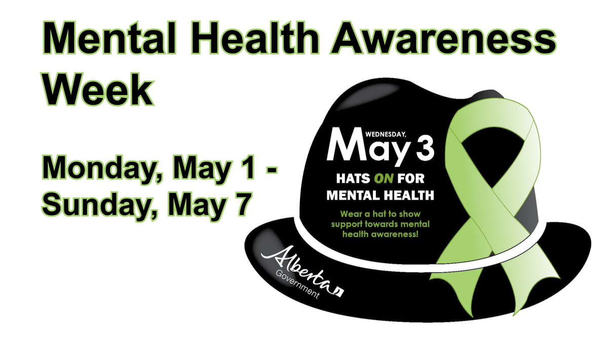 GPCSD's tweet photo. Come be a part of #MentalHealthAwarenessWeek, May 1-7.
Wear a hat on May 3 to raise awareness!
More: https://t.co/FXMxdZ26Br
#gpcsd #gpab https://t.co/yl7hDS4Kq5