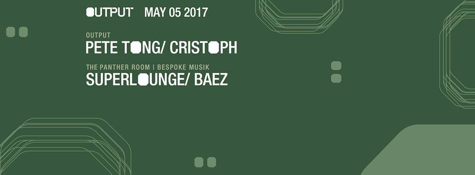 OutputClubBK's tweet photo. RT to win 2 tix to Pete Tong/ Cristoph at Output + Superlounge/ Baez in The Panther Room this Friday 5/5

https://t.co/CwoWmGegx5 https://t.co/ZG9c0cn7Of