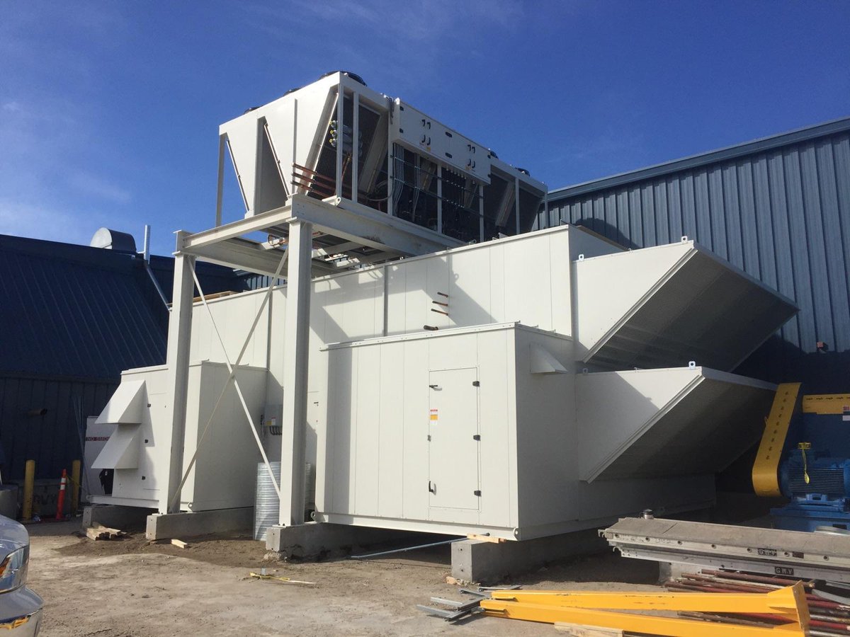 Check out our latest install. 250 tons of air cooled DX, 4 MMbtuh indirect gas heat! And they have a 2nd one.