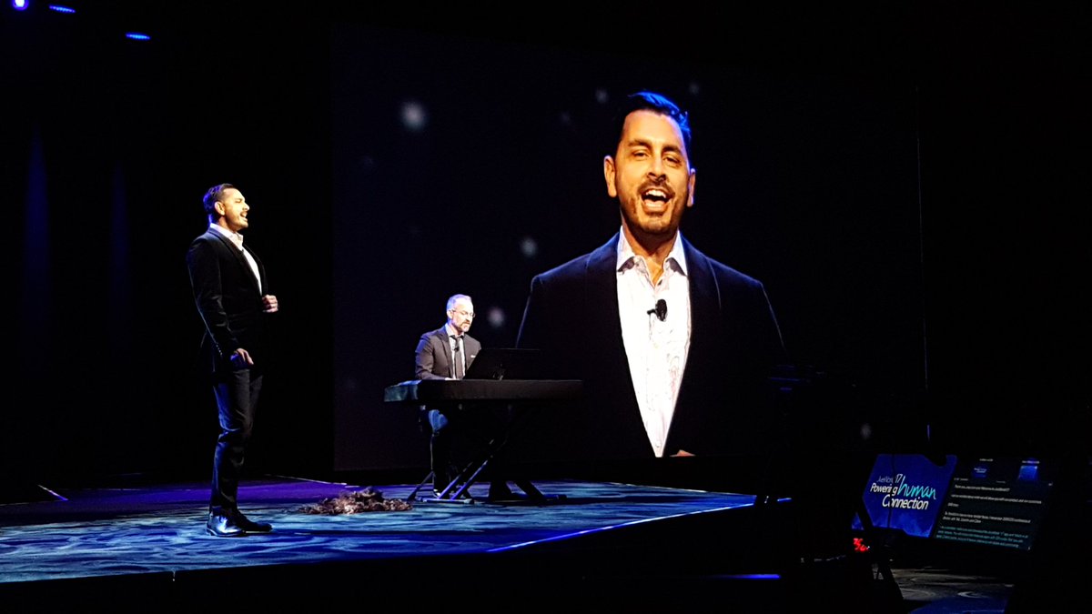 <a href="/JiveSoftware/">Jive Software</a> #JiveWorld17 opens with a tribute to La La Land. "City of Jive."

 #FutureOfWork #socbiz #esn
