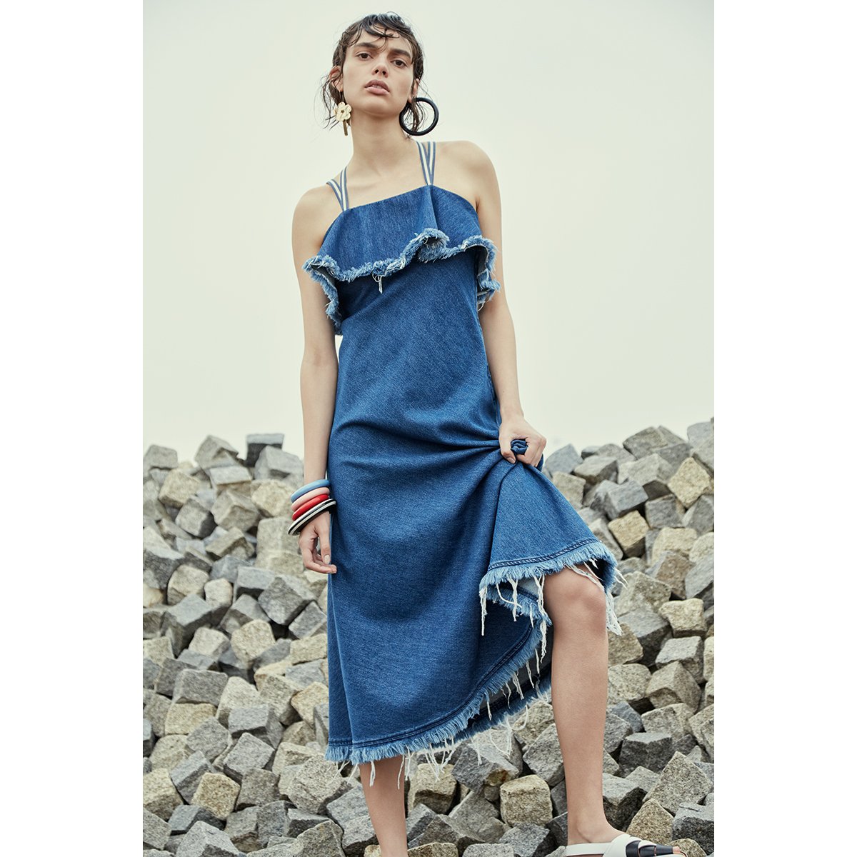 sportmax denim dress