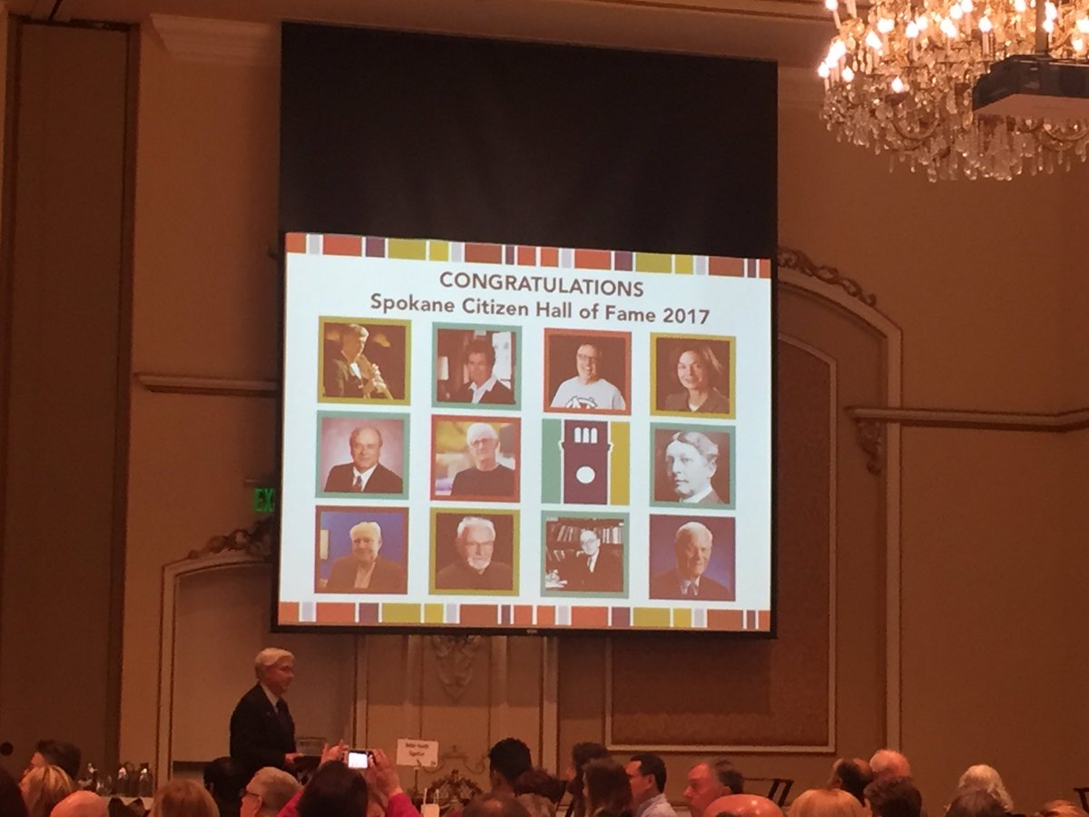 spokanelibrary's tweet image. Congrats to all our Spokane Citizen Hall of Fame winners! #SpokaneCHoF