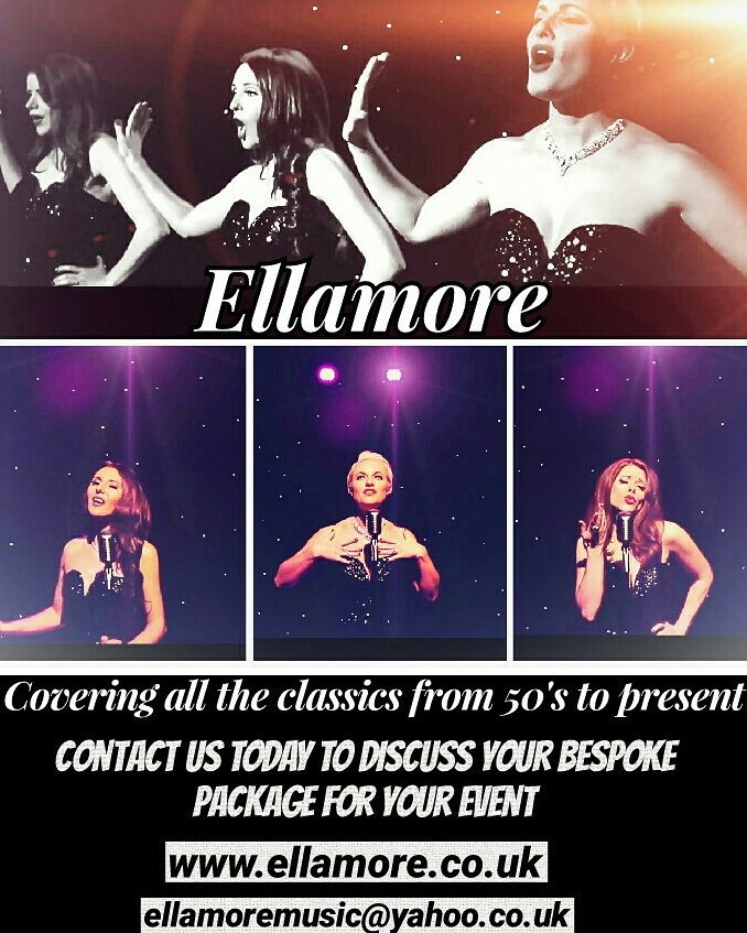 ~Singing Trio Ellamore ~Now booking for festivals, private and corporate events.
Contact ellamore.co.uk 
for your bespoke package 💋