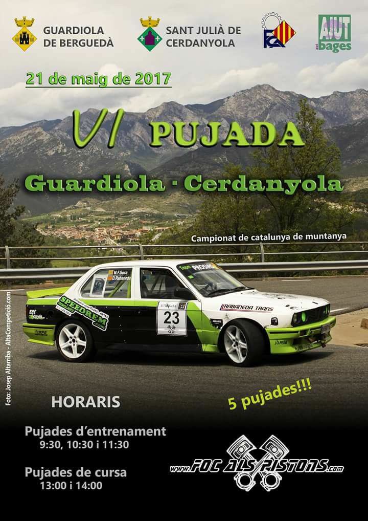 Pròxima pujada del campionat ..., Pujada a Guardiola 21 de maig 2017