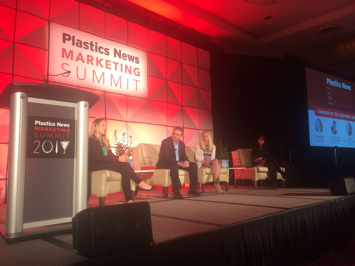 We just announced winners for the #campaignoftheyear at #pnmarketing organized by @plasticsnews