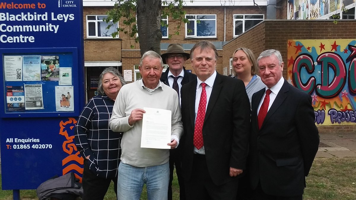 The last letter signed by @AndrewSmithMP as our MP. A thank u to Gordon Roper, BLeys Parish Council &amp; BLeys residents for decades of support