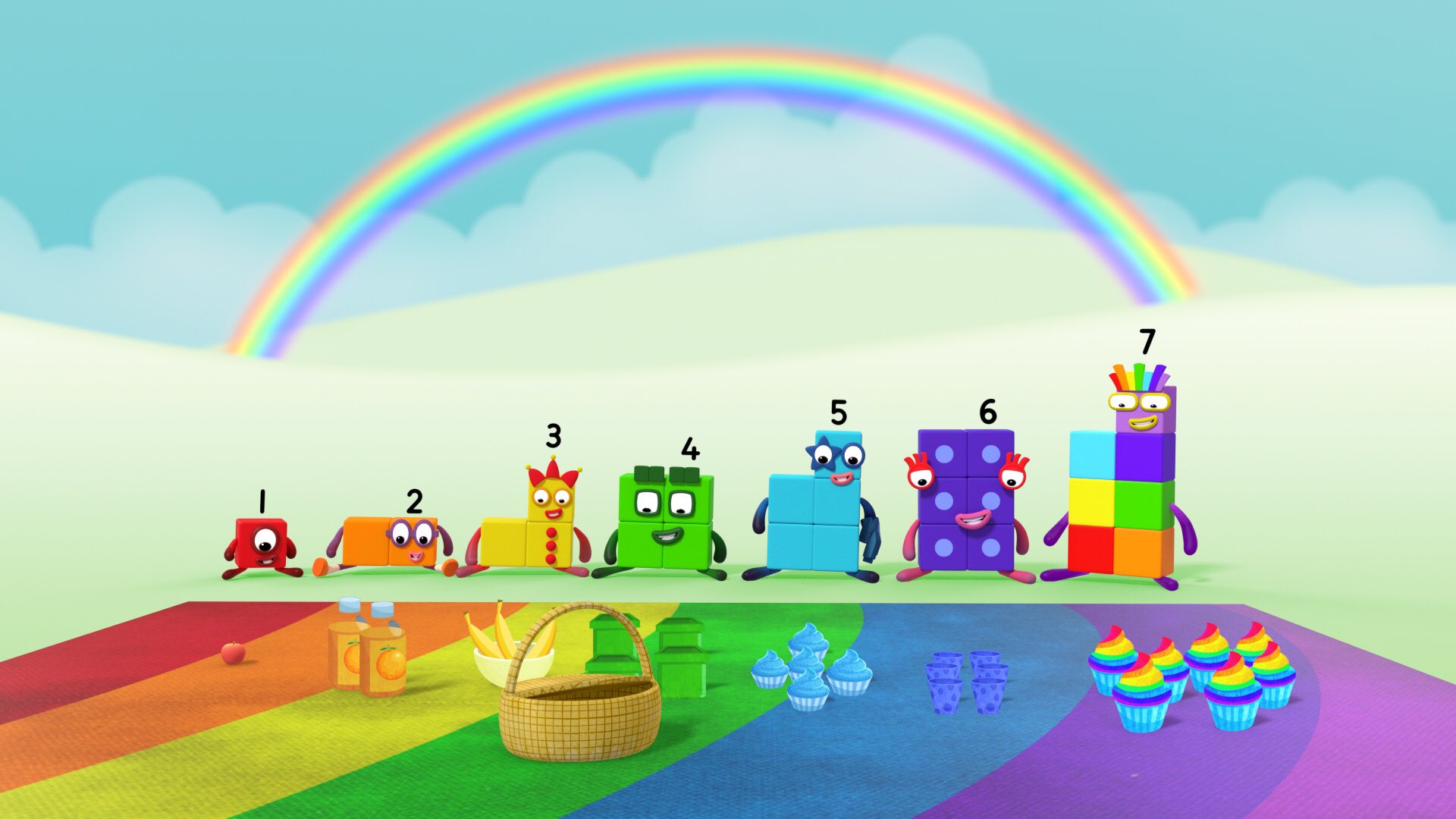 Numberblocks Ar Twitter “🌈 Numberblock Seven 7️⃣ Says Thank You For