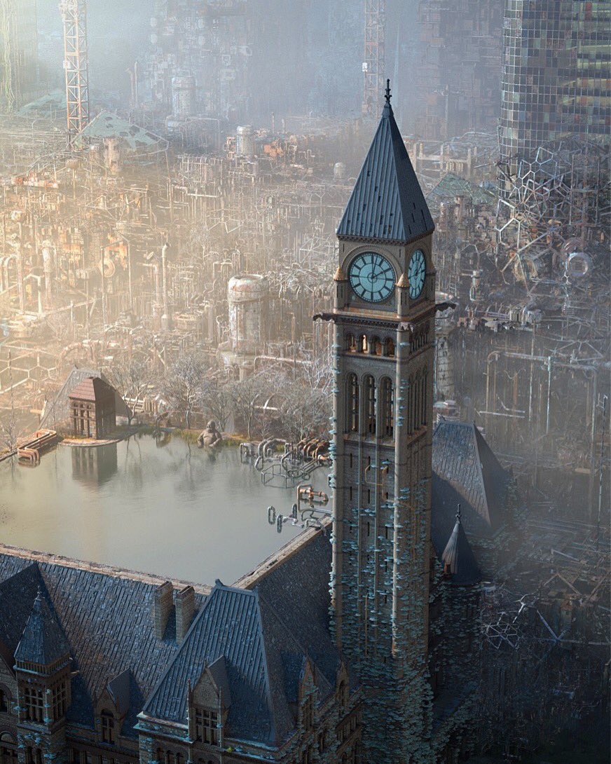 EnvisionTO's tweet photo. Sometimes a journey into the past begins with a trip to a weird, improbable future #Toronto #oldcityhall #envisionTO @yonderbean https://t.co/CP9yUjFUii