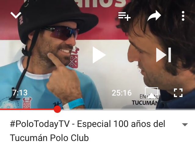 No te pierdas #PoloTodayTV Desde #Tucuman <a href="/PoloFeed/">PoloFeed</a> <a href="/ArgPoloTour/">Argentina Polo Tour</a> <a href="/Escorihuelag/">Escorihuela Gascón</a> <a href="/TucanPereyra/">Tucan Pereyra Iraola</a> <a href="/novenochukkertv/">Noveno Chukker</a> Link: youtu.be/v0poVvnFpXE