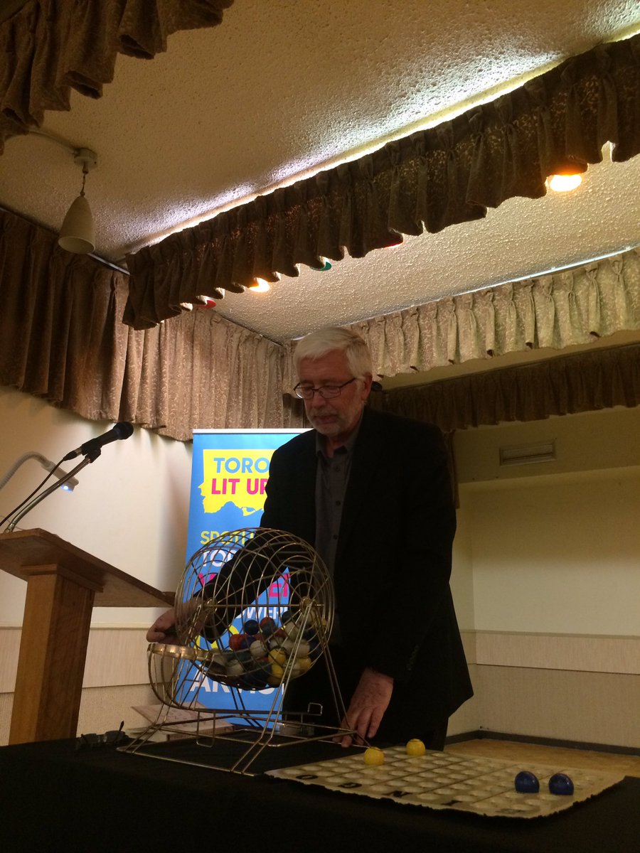 ECW Press (@ecwpress) on Twitter photo Expert bingo caller (and pretty good writer) <a href="/sileika/">Antanas Sileika</a> at work at the launch of The Barefoot Bingo Caller! Expert bingo caller (and pretty good writer) <a href="/sileika/">Antanas Sileika</a> at work at the launch of The Barefoot Bingo Caller!