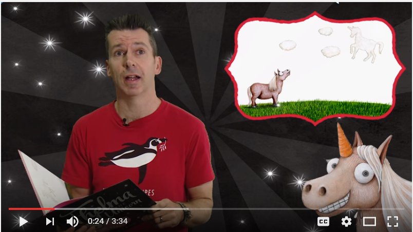 MrSchuReads's tweet image. Aaron Blabey reads Thelma the Unicorn: youtube.com/watch?v=hkL5O1…