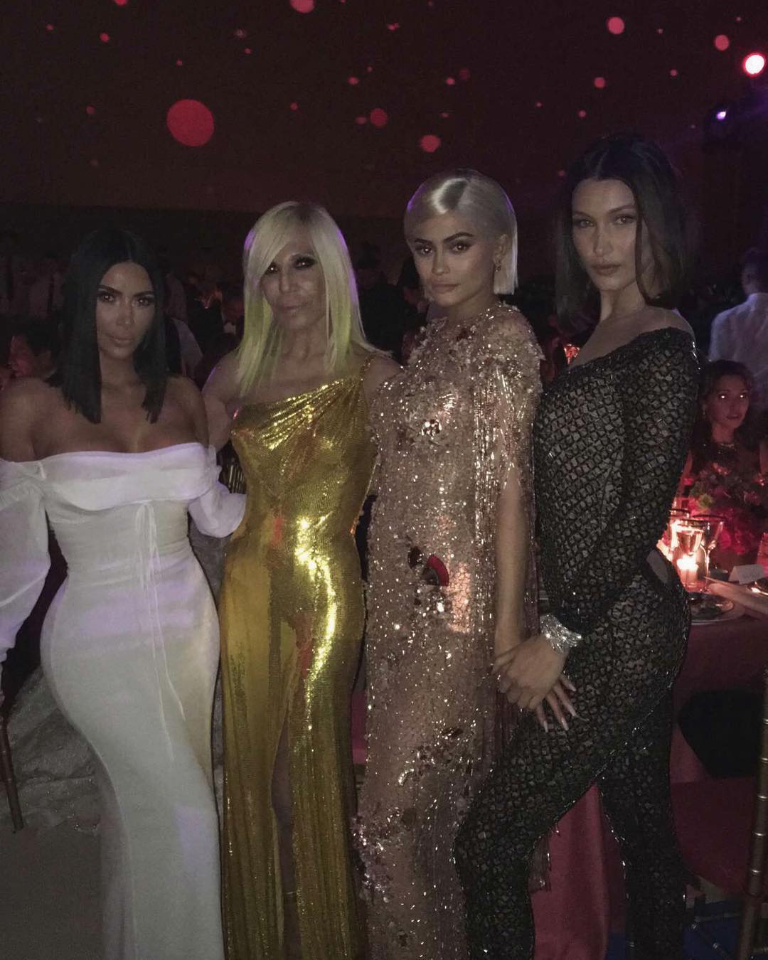 Kim via Instagram : \" Girl power last night! Happy Birthday to the queen \" 